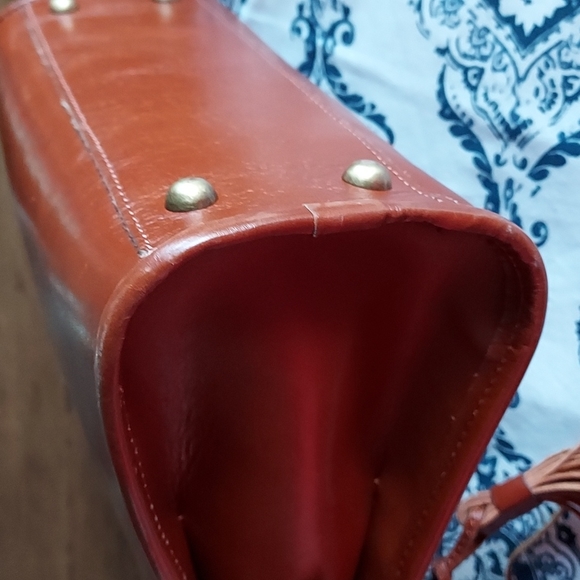 Patricia Nash Leather Small Satchel, Vintage - Picture 7 of 16